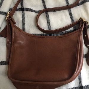 Coach brown leather bag